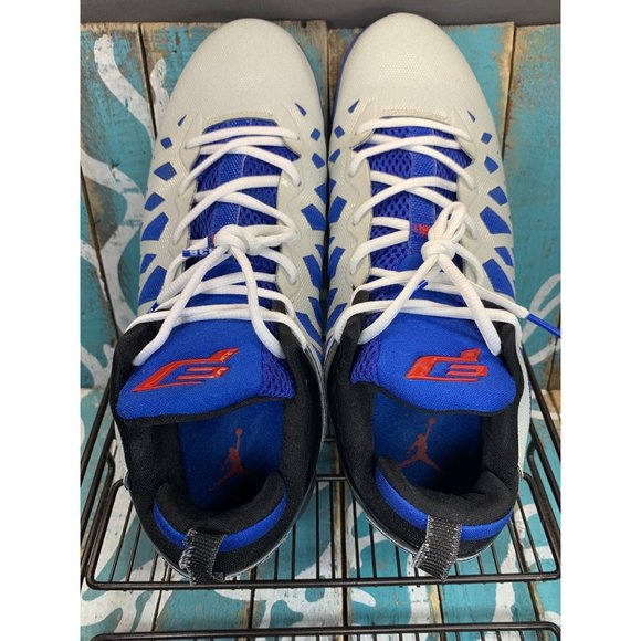 2012 Nike Jordan CP3 VI - White/Sport Red-Black-Game Royal Mens Sz 12.5 Athletic - Picture 9 of 10